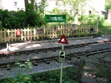 Forge Halt and the pedestrian crossing